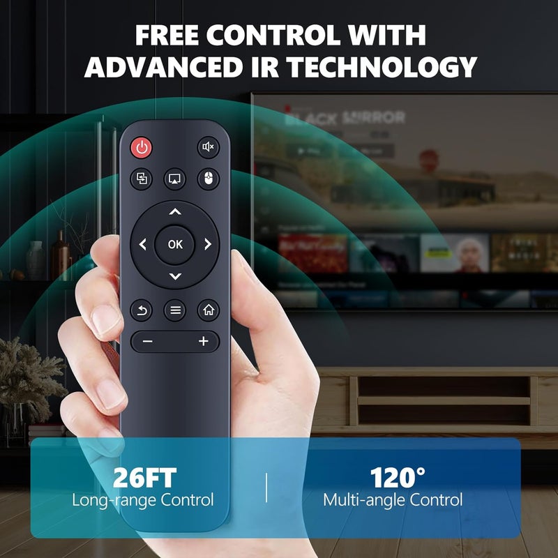 PZL بديل لجهاز التحكم عن بعد لجهاز العرض Mini Projector HY300 HY300Pro، لجهاز Magcubic HY300Pro، HOTPEAK PR06، Nonete NT30، SKUOU HY300 Plus، Maypug P1 Mini، HIPPUS HY300Pro، Salange HY300Pro، Aubor HY300Pro، Xgody - Image 5